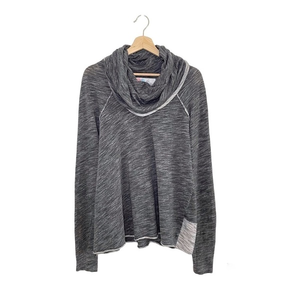 Free People Beach Cocoon Cowl Long Sleeve Slouchy Pullover Top Grey One Body - Picture 5 of 15